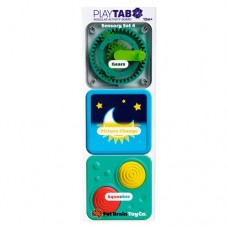 PlayTab Sensory Set 4 (Gears, Lenticular, Squeaker Tile) - Fat Brain Toys